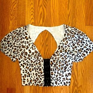 Forever 21 Leopard Top